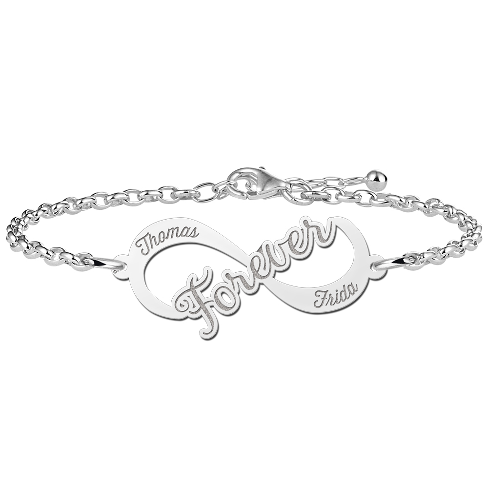 Forever Unendlichkeit Armband aus Silber