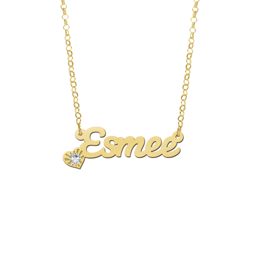 Goldene namens kette „Esmee“