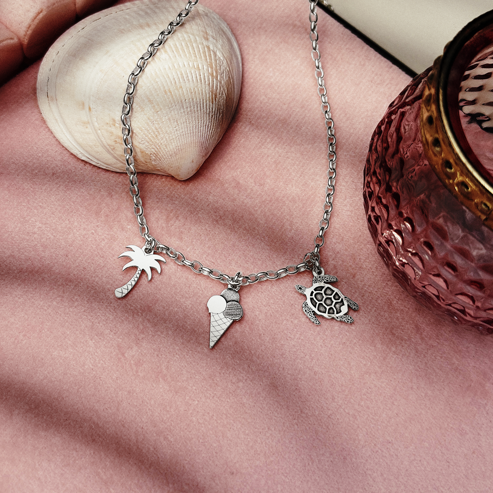 Silberne Sommer Mix and Match Kette
