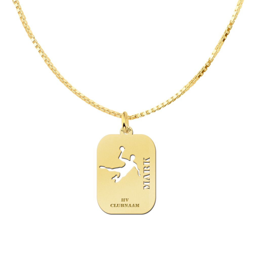 Sport Schmuck aus Gold - Handball