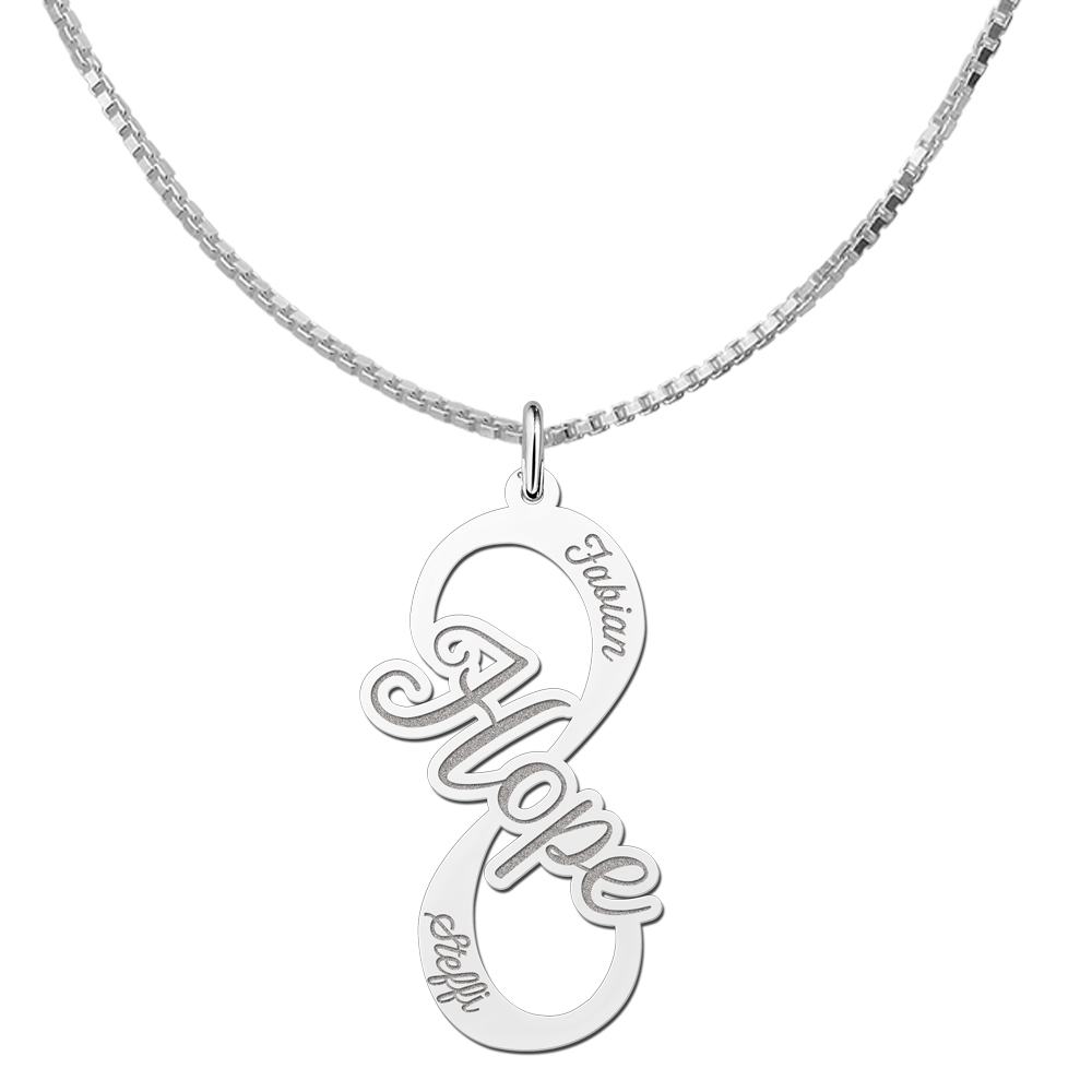 Hope Infinity Symbol Anhänger aus Silber