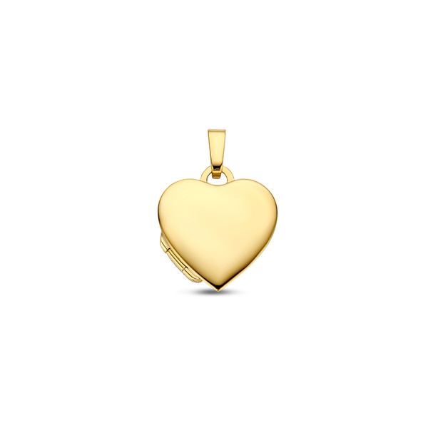 Goldenes Herzmedaillon mit Namen - klein