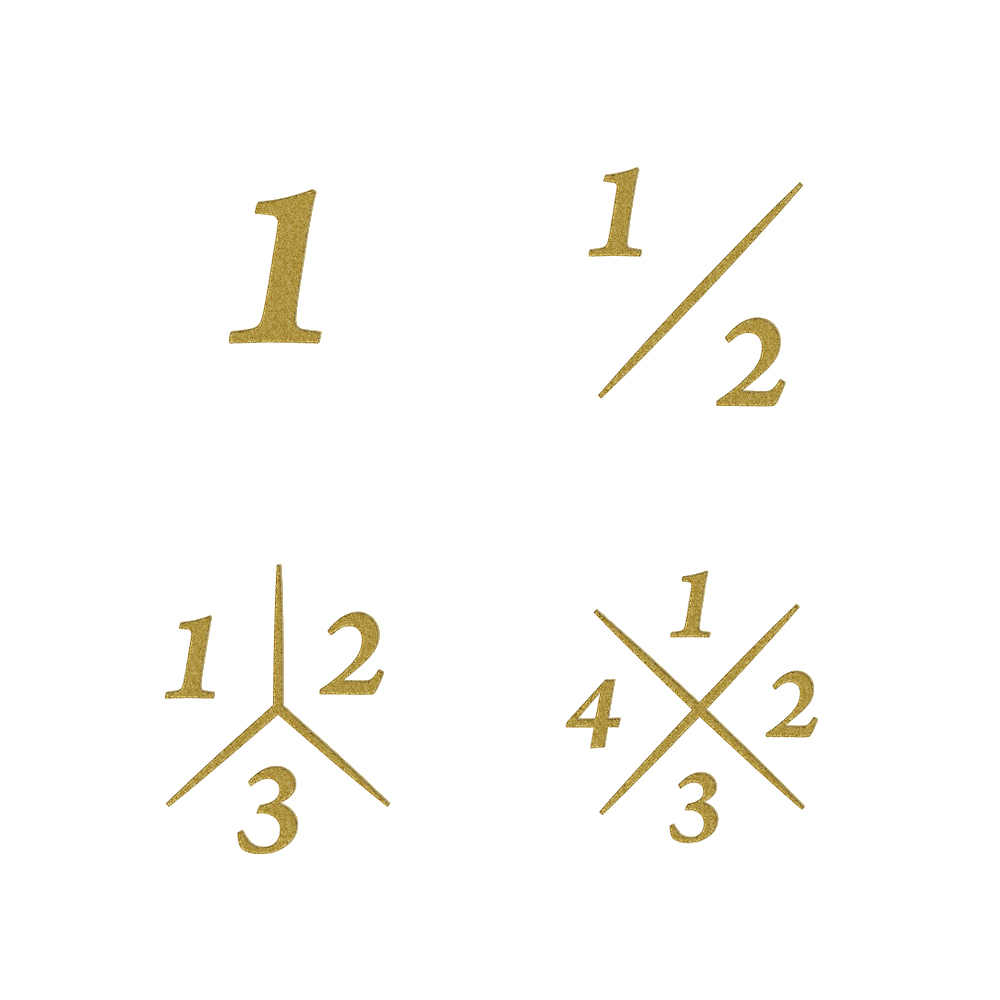 Disc goldener Siegelring mit drei Initialen