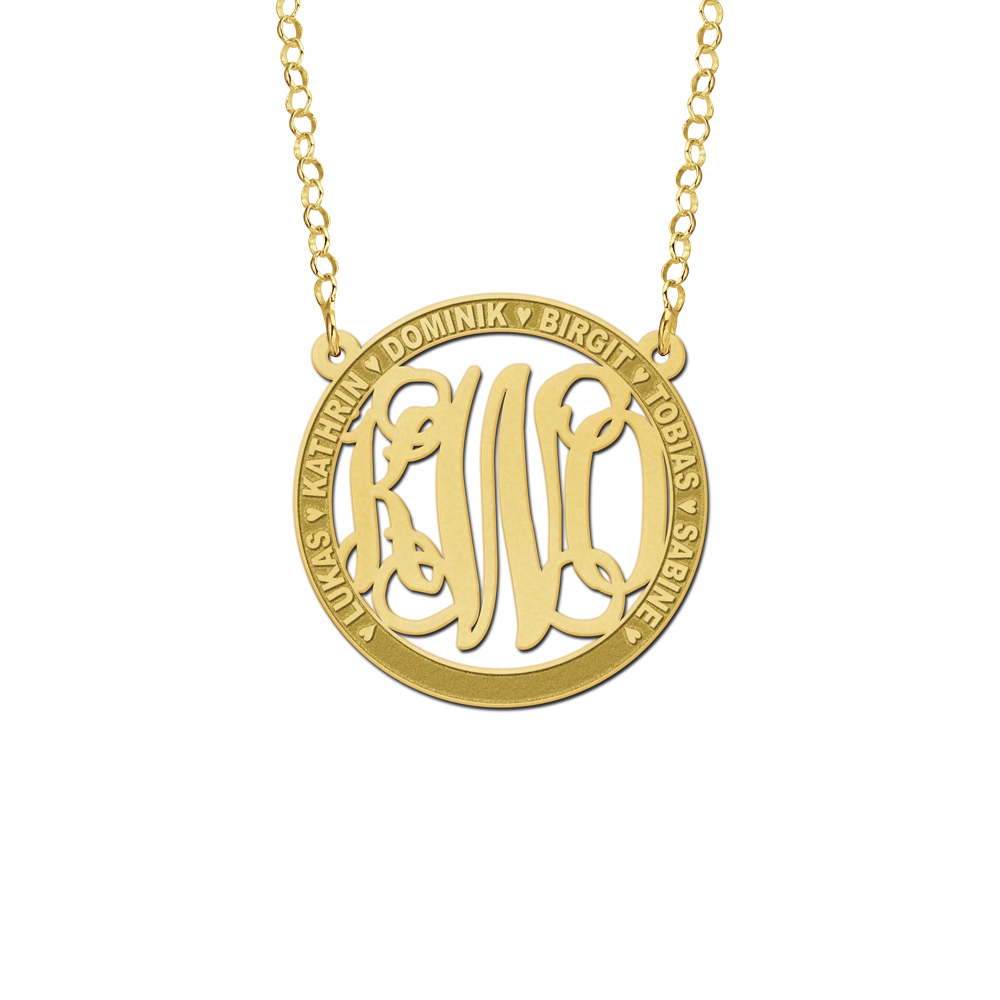 Kette mit Medaillon Monogram