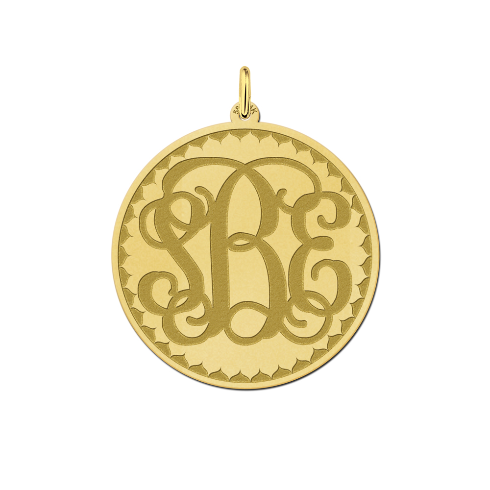 Monogramm Anhänger aus Gold