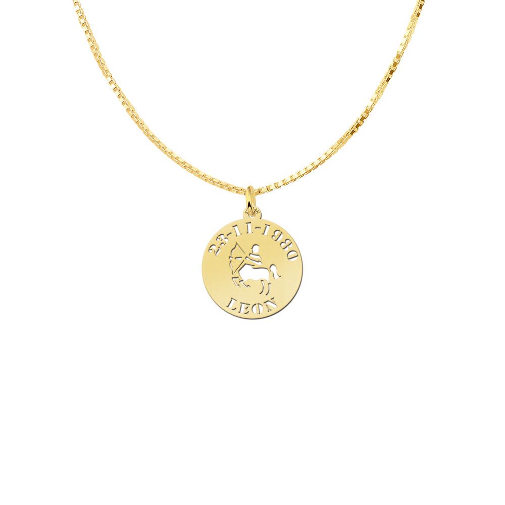 Sternzeichen Anhänger aus Gold – Schütze