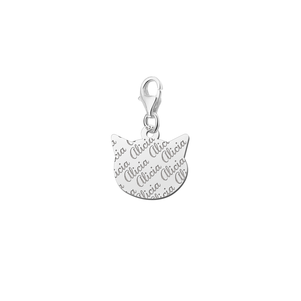 Silber Charms Schmuck Repeat Katze