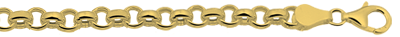Panzerarmband Silber vergoldet