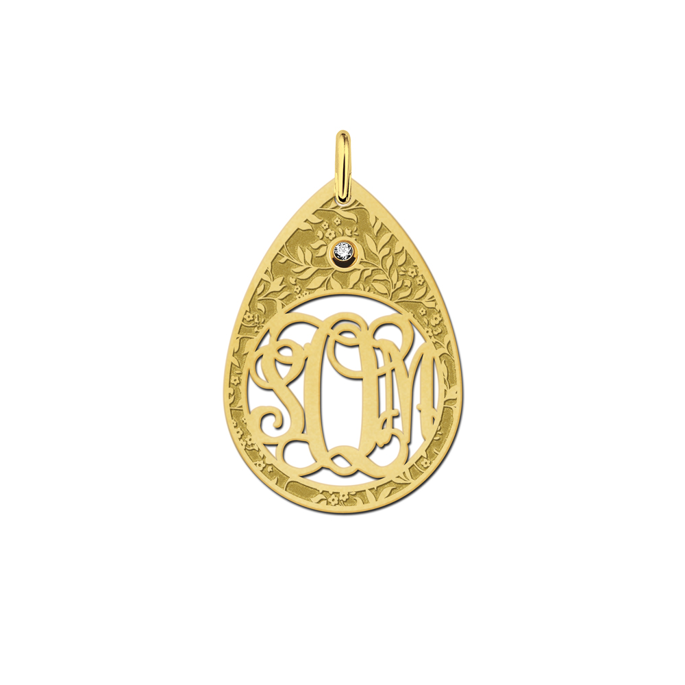 Kette mit Medaillon Monogram