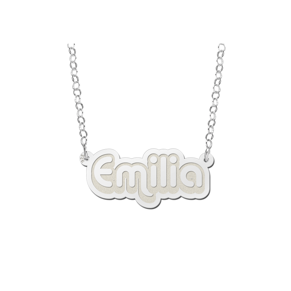 Silberkette für Kind mit Namen Modell Emilia