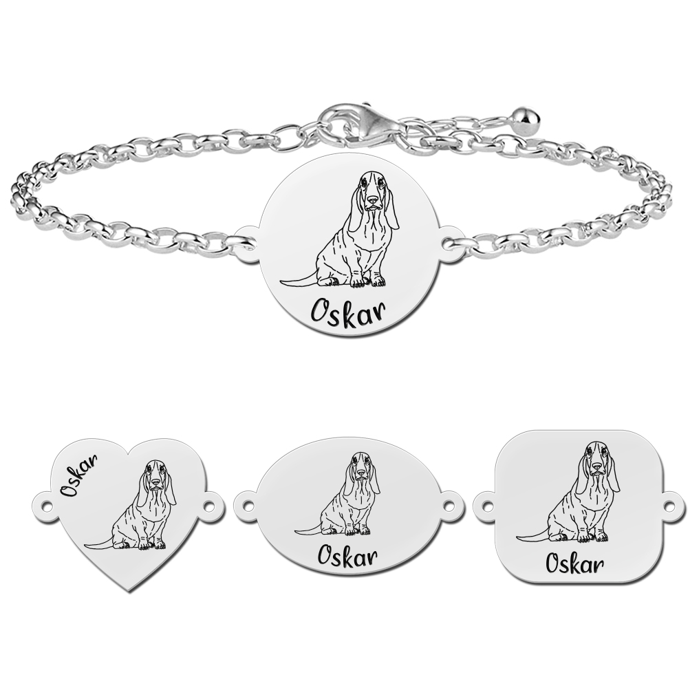 Personalisiertes Armband mit Hund Dachshund