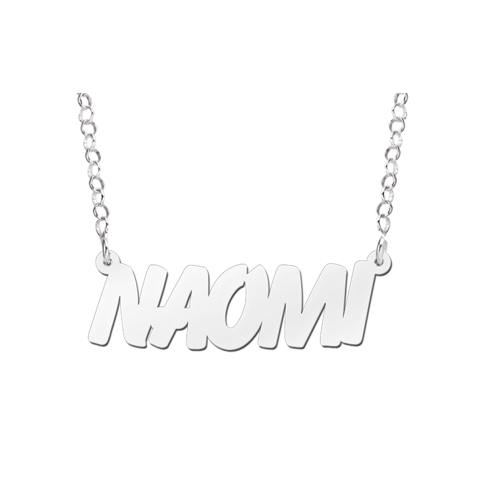 Silberne Namenskette „Naomi“