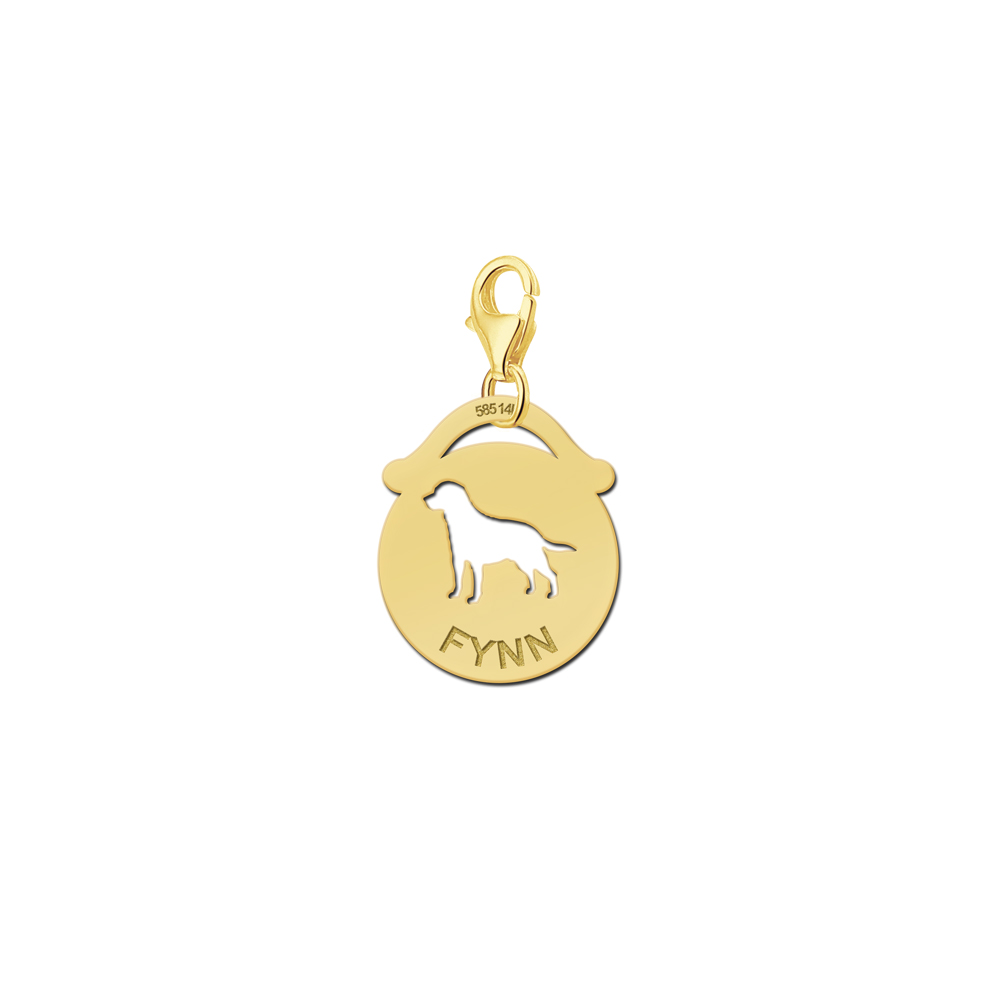 Gold Tier Schmuck gravieren - Hund