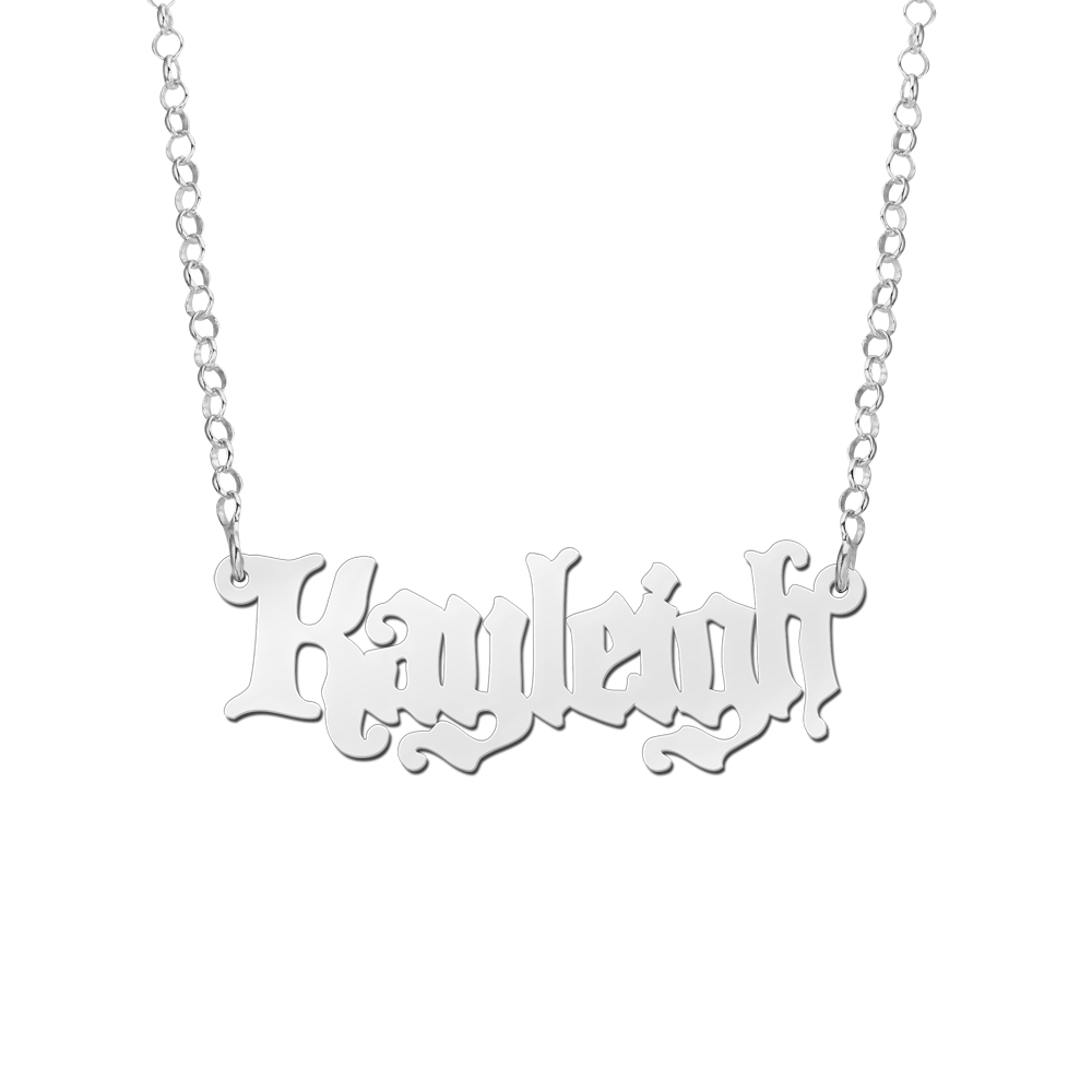 Silberne Kette mit Namen Modell "Kayleigh"