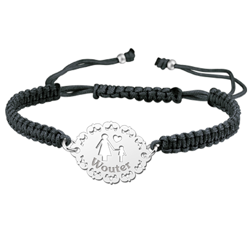 Silber Shamballa Armband für Mutter und Sohn